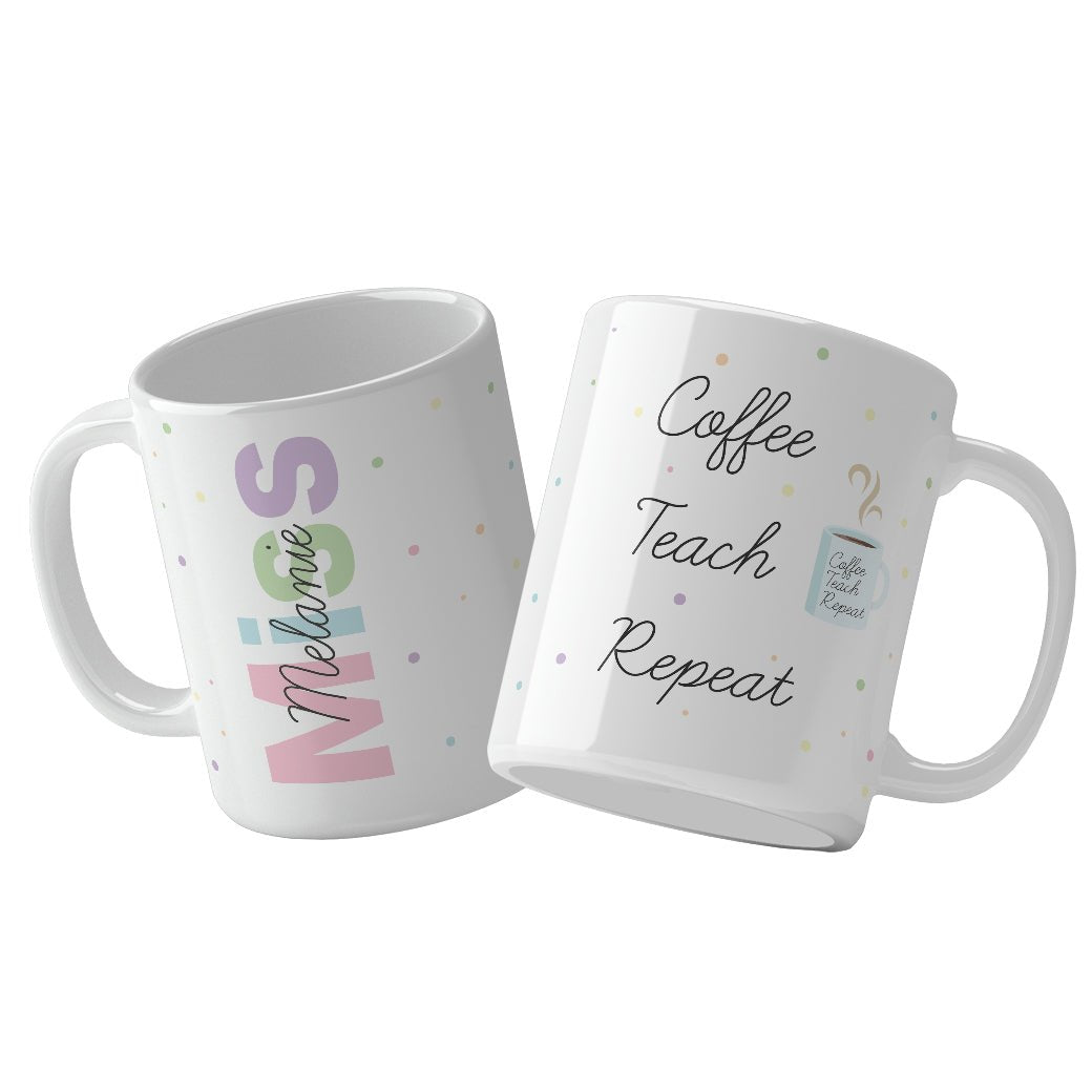 Tazón Coffee Teach Repeat