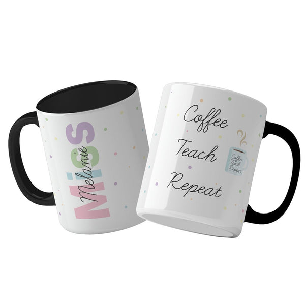 Tazón Coffee Teach Repeat