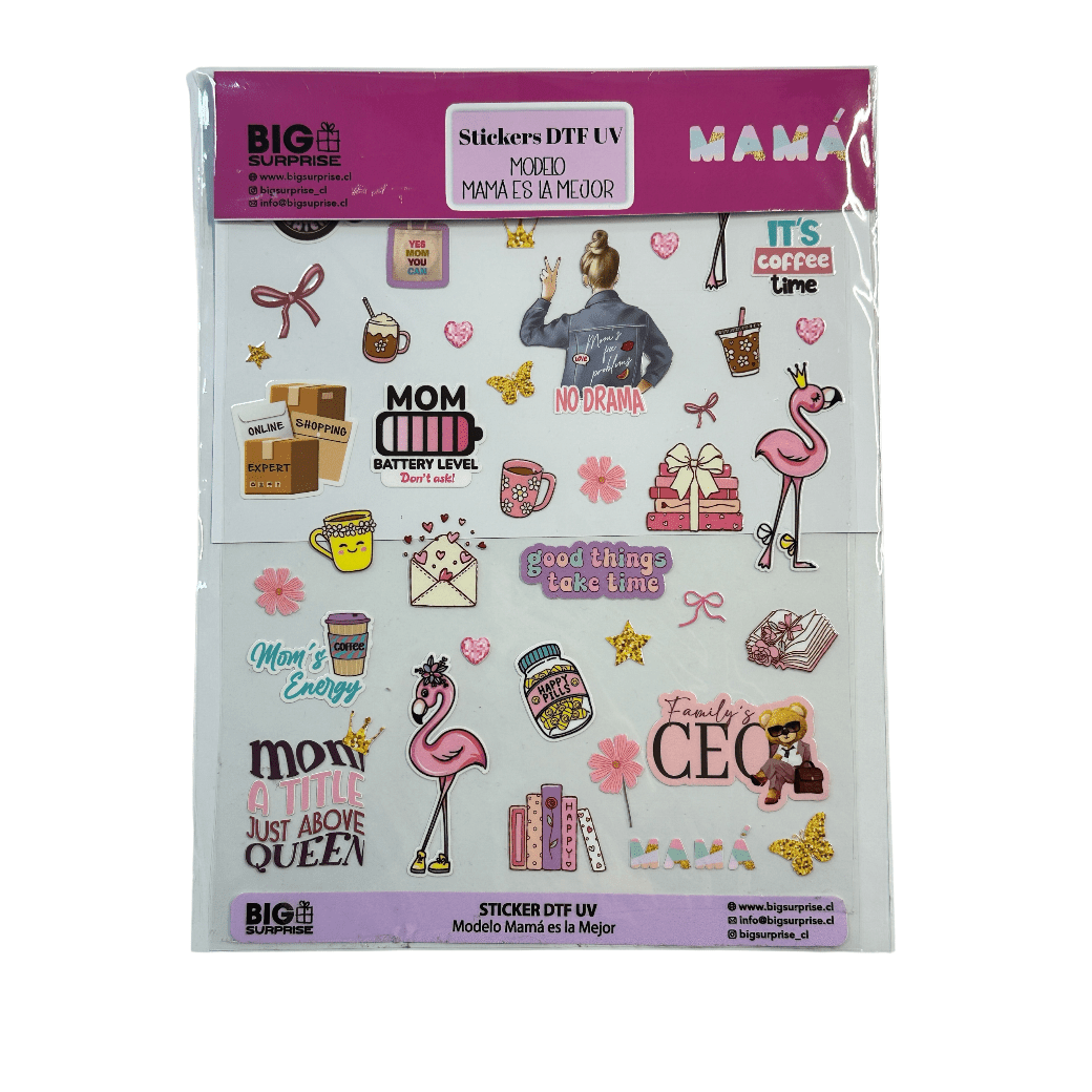 Stickers DTF UV  Mamá es la Mejor