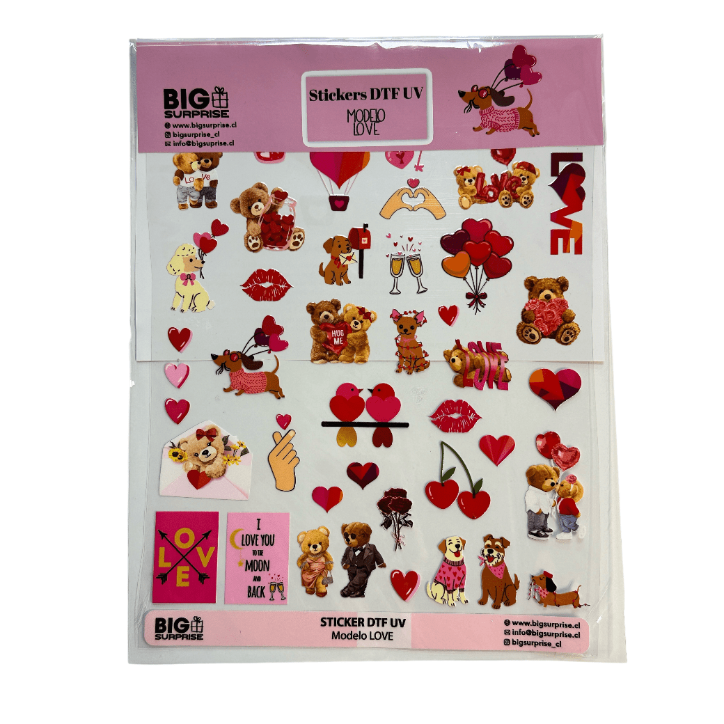Stickers DTF UV LOVE