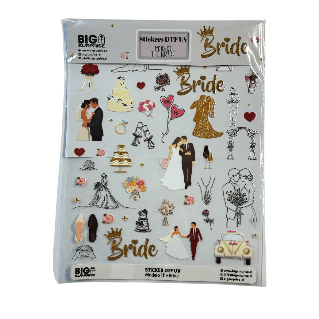 Stickers DTF UV The Bride
