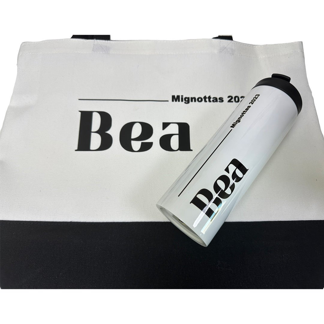Kit Bolso Playero y Mug Térmico