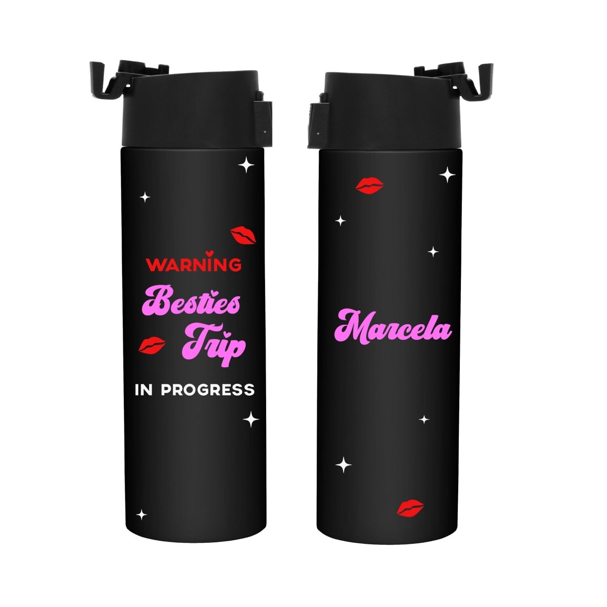 Mug Térmico Viajes Negro