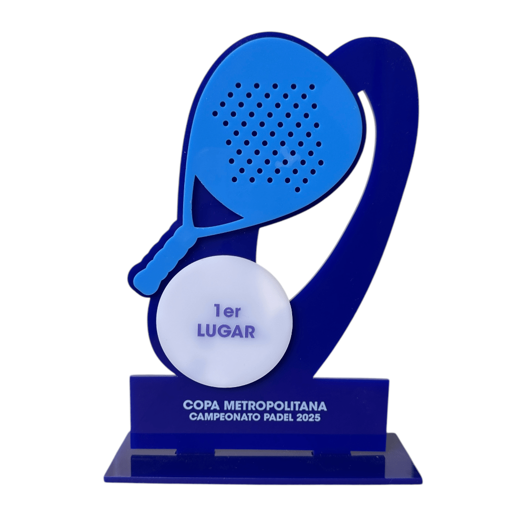 Reconocimiento Trofeo en Acrílico Padel