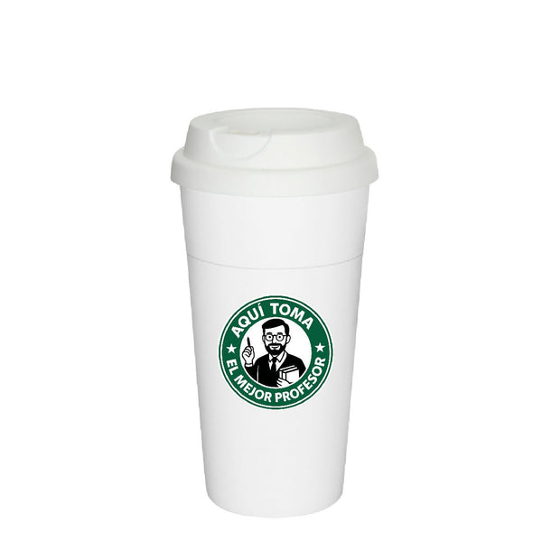 Vaso tipo Starbucks Día del Profesor