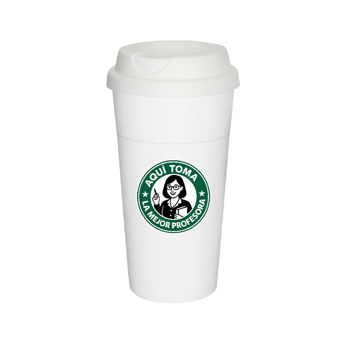 Vaso tipo Starbucks Día del Profesor