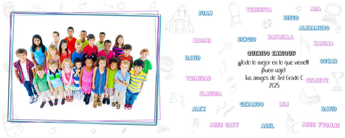 Tazón Despedida Colegio con Foto