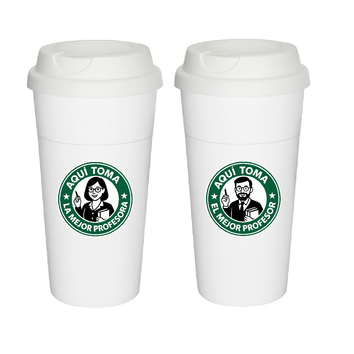 Vaso tipo Starbucks Día del Profesor
