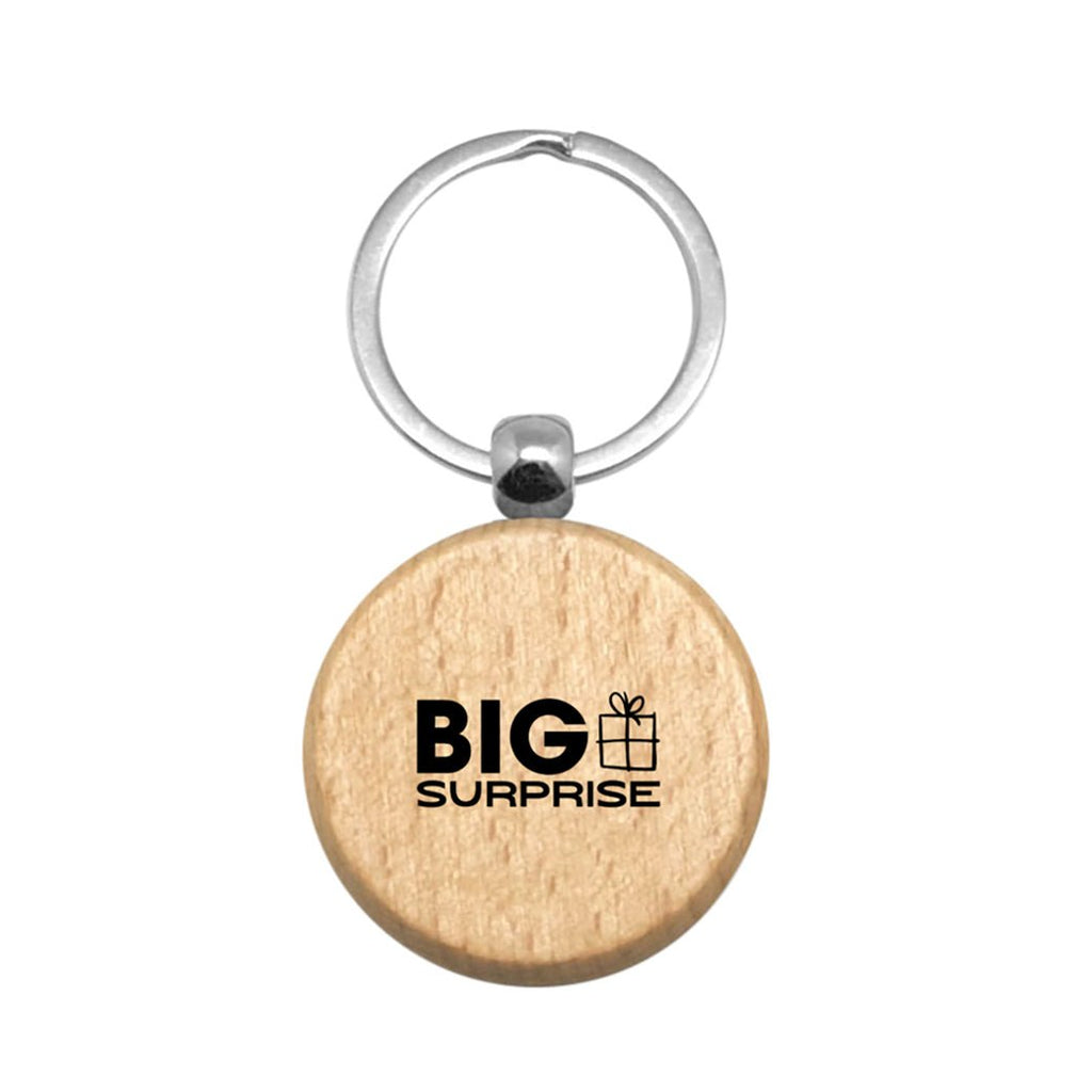 Llavero personalizado de madera y acrílico - Big Surprise
