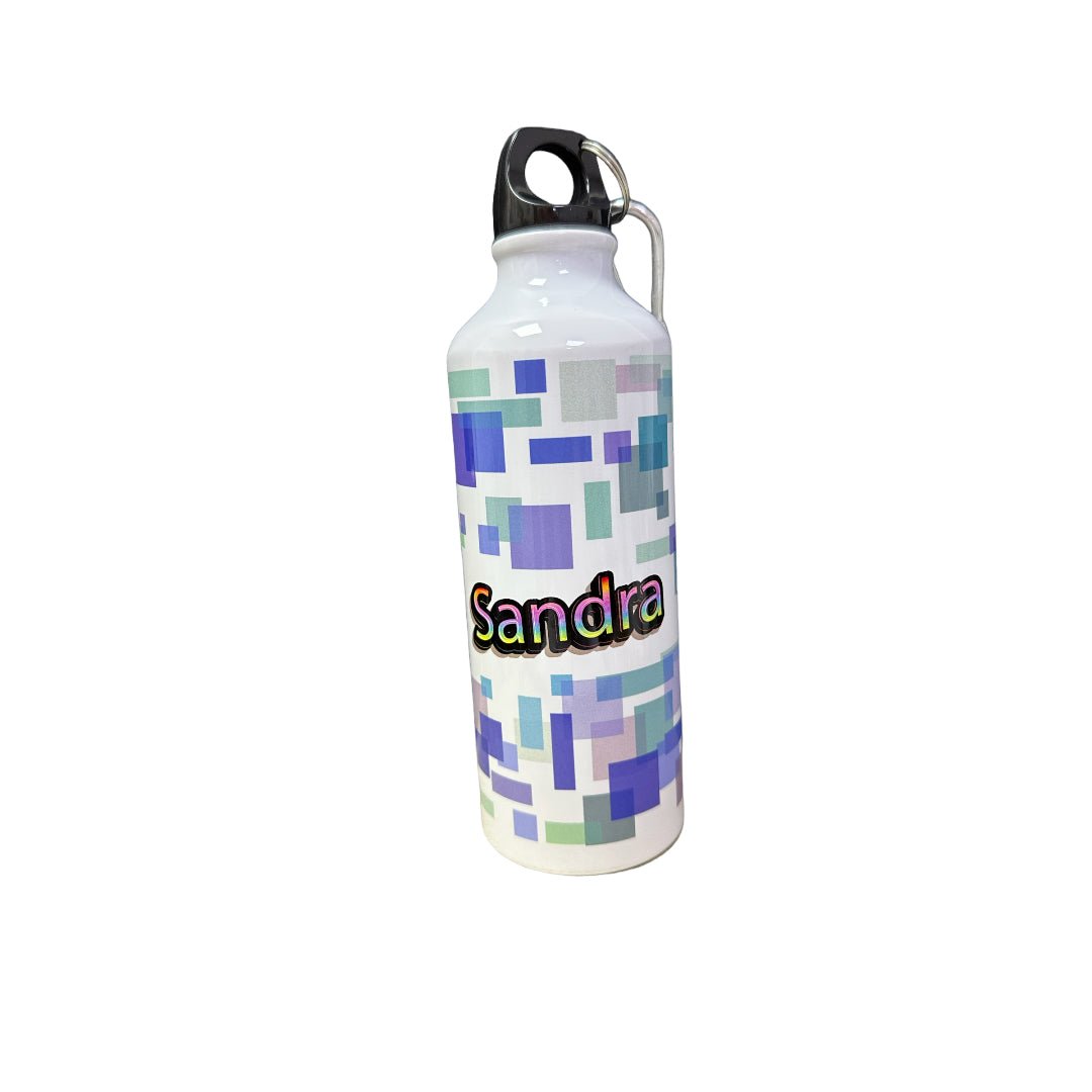 Botella Cuadrados Azules
